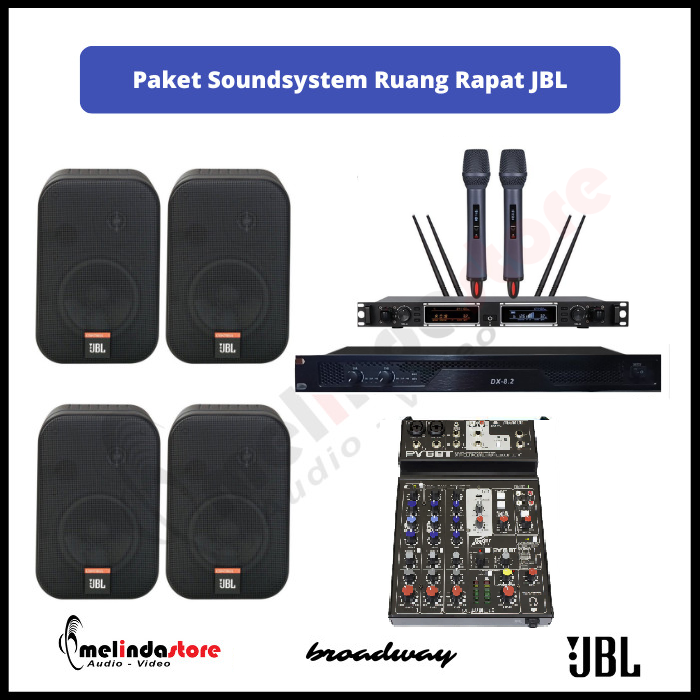 Paket Sound System Ruang Rapat Speaker JBL - Luas 50M2 A